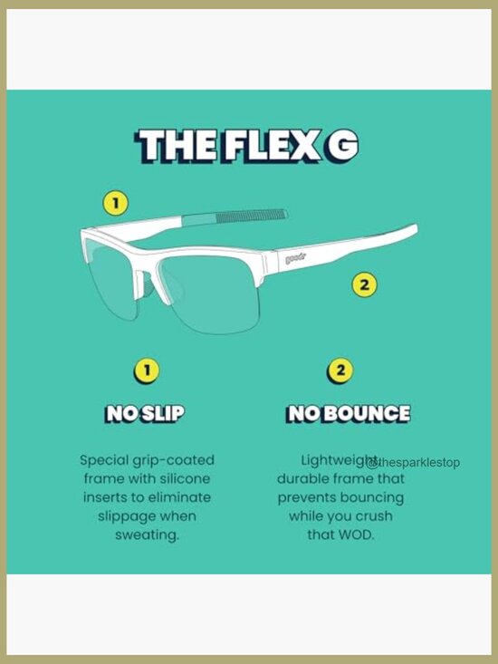 Polarized Sunglasses with Glare-Reducing Lenses - UV400 Protection - No Slip,